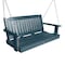 Highwood Usa Lehigh Porch Swing 4ft Outdoor Furniture for Patio, Backyard, Garden AD-PORL2-NBE - alternate 1